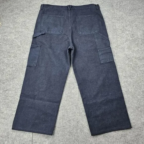 Velour Garments Spain Carpenter Pants Mens XL Navy Utility Workwear Contemporary